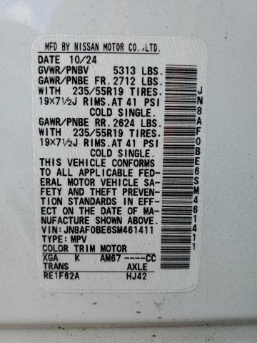2025 NISSAN ARIYA ENGA JN8AF0BE6SM461411