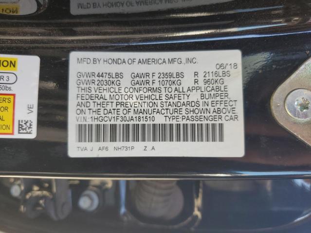 2018 HONDA ACCORD SPO - 1HGCV1F30JA181510