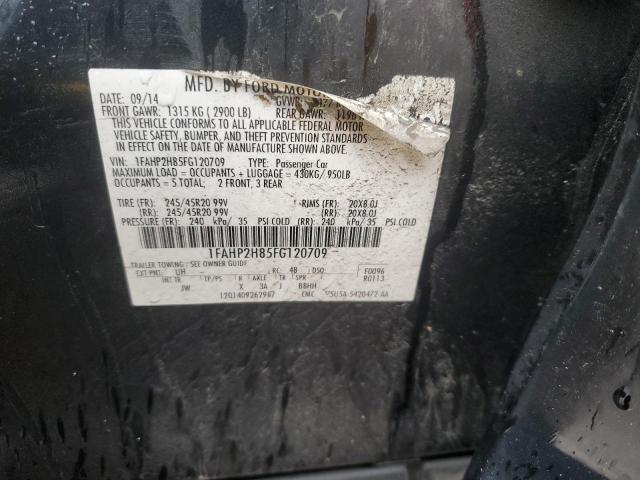 2015 FORD TAURUS SEL 1FAHP2H85FG120709