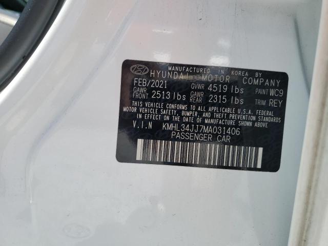 2021 HYUNDAI SONATA HYB - KMHL34JJ7MA031406