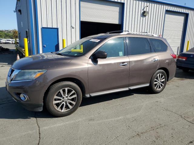 NISSAN PATHFINDER 2015 gray  gas 5N1AR2MN5FC640834 photo #1