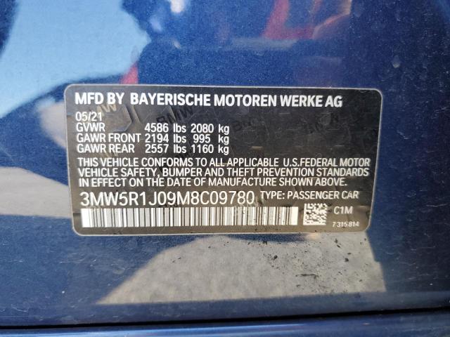 2021 BMW 330I 3MW5R1J09M8C09780
