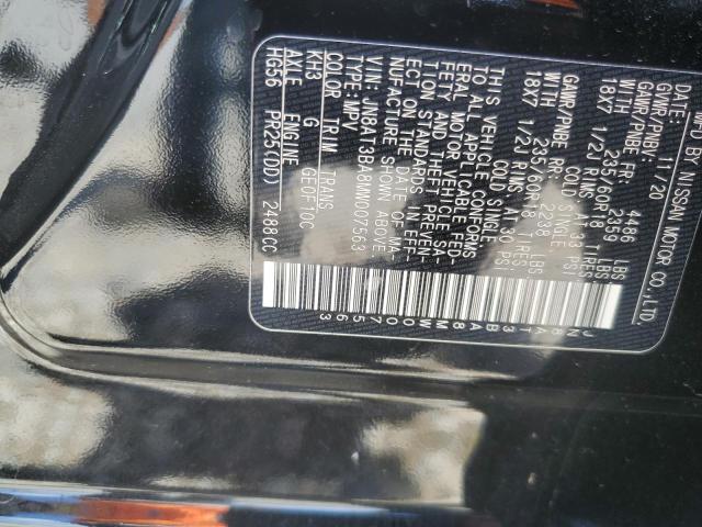 2021 NISSAN ROGUE SV JN8AT3BA8MW007563