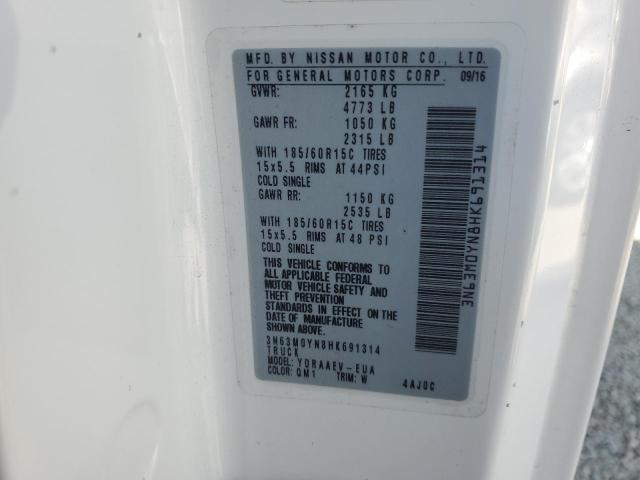 2017 CHEVROLET CITY EXPRE 3N63M0YN8HK691314