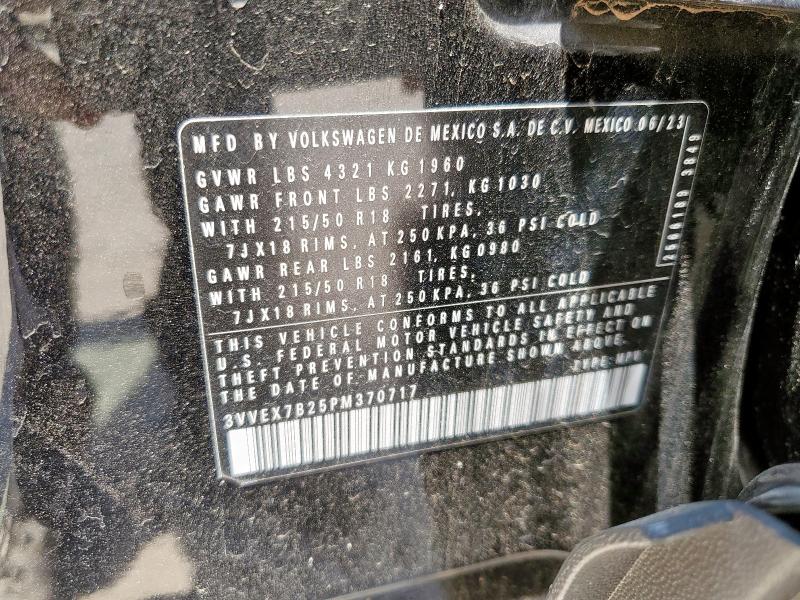 2023 VOLKSWAGEN TAOS SE 3VVEX7B25PM370717