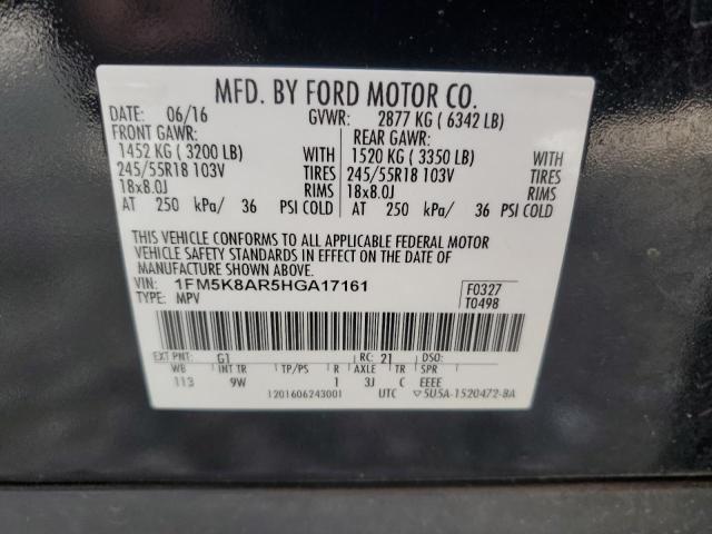 2017 FORD EXPLORER P - 1FM5K8AR5HGA17161