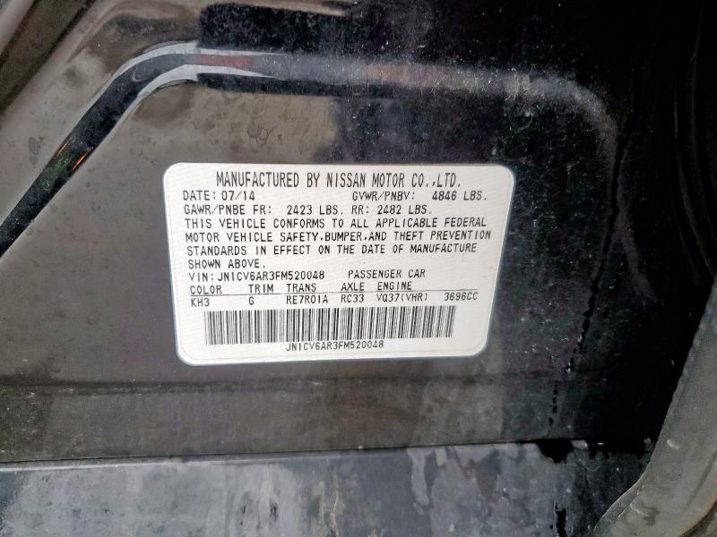 2015 INFINITI Q40 JN1CV6AR3FM520048