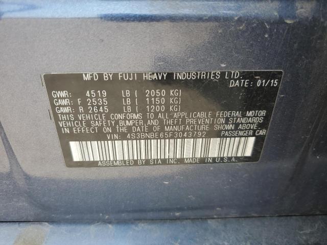 2015 SUBARU LEGACY 2.5 - 4S3BNBE65F3043792