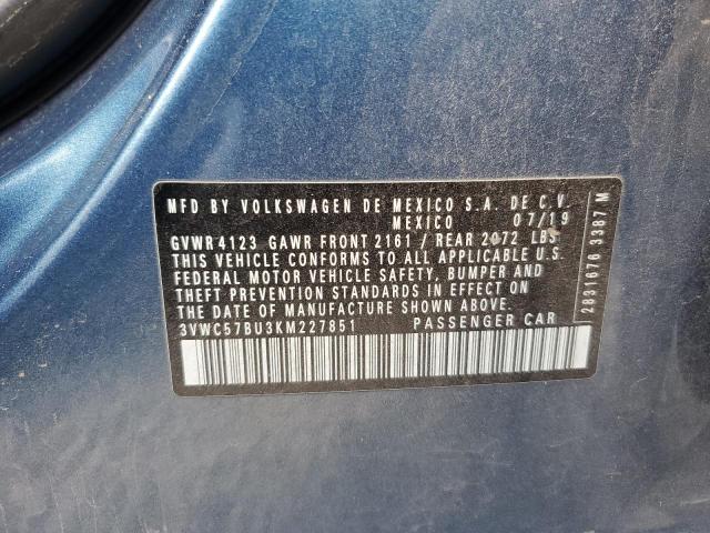 2019 VOLKSWAGEN JETTA S - 3VWC57BU3KM227851