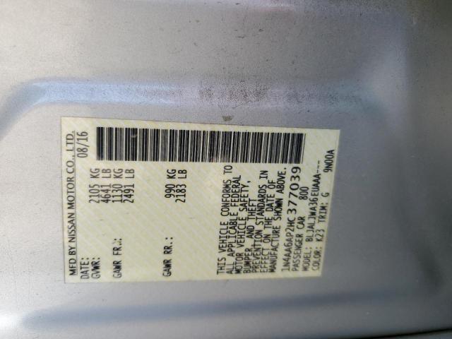 2017 NISSAN MAXIMA 3.5 - 1N4AA6AP2HC377039