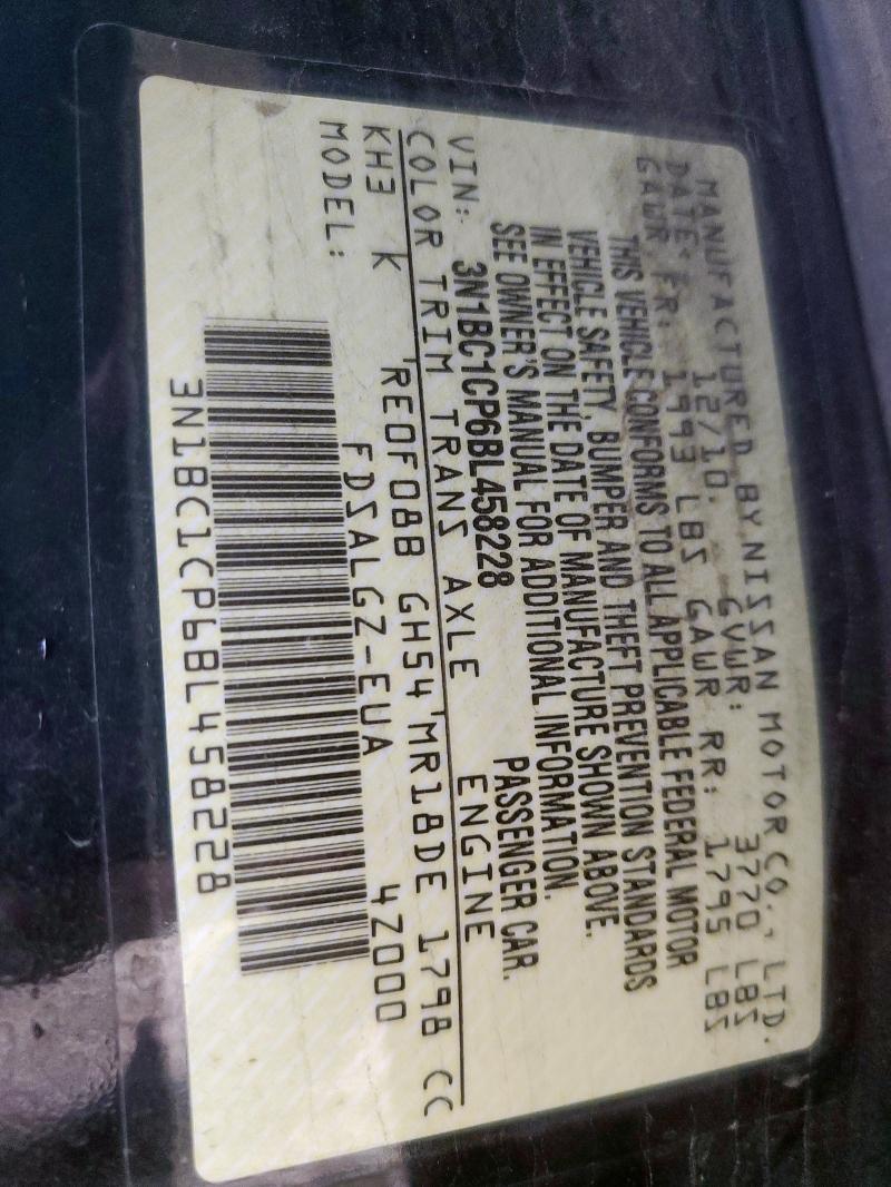 2011 NISSAN VERSA S - 3N1BC1CP6BL458228