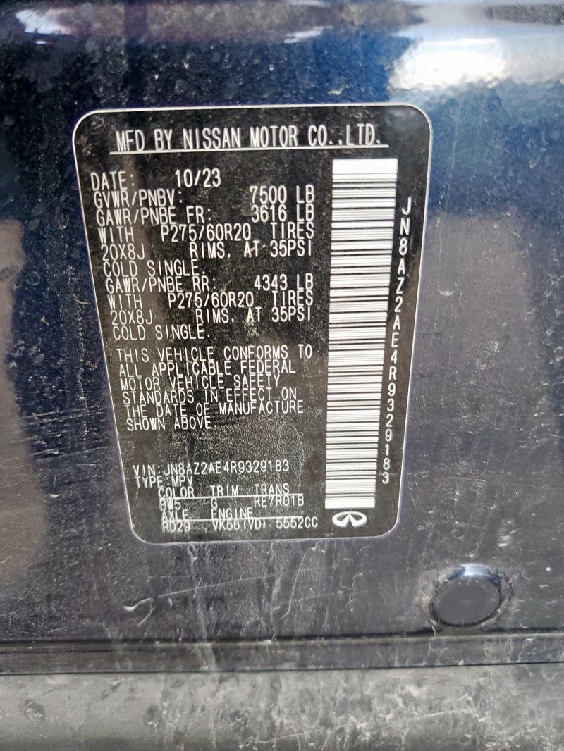 2024 INFINITI QX80 LUXE JN8AZ2AE4R9329183