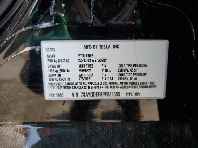 2023 TESLA MODEL Y 7SAYGDEF8PF881855