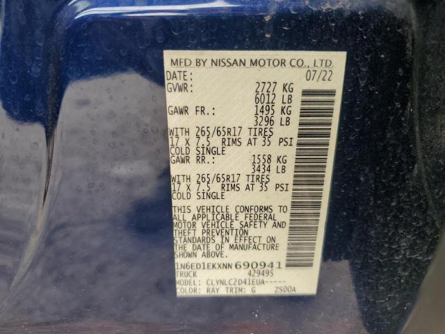 2022 NISSAN FRONTIER S - 1N6ED1EKXNN690941