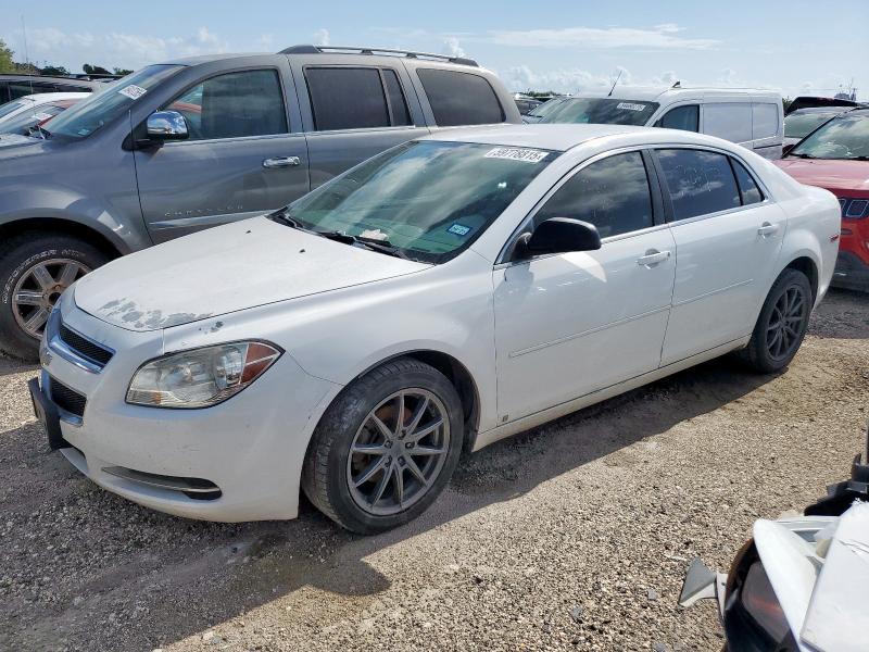 CHEVROLET MALIBU LS 2009 white sedan 4d gas 1G1ZG57BX94258547 photo #1