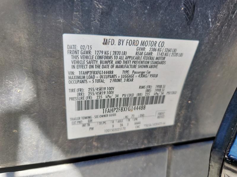 2015 FORD TAURUS LIM 1FAHP2F8XFG144488