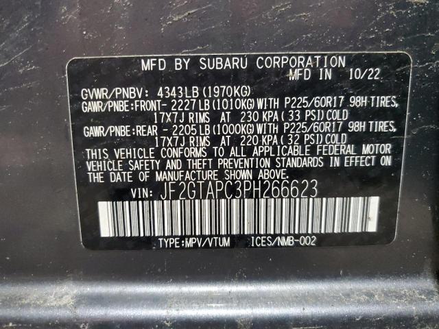 2023 SUBARU CROSSTREK - JF2GTAPC3PH266623