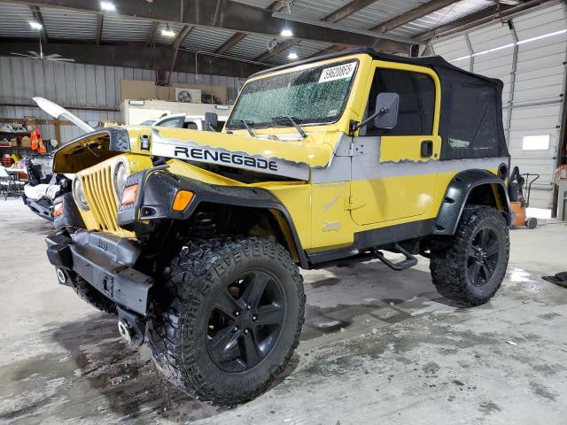 JEEP WRANGLER / 2002 yellow  gas 1J4FA49S02P730417 photo #1