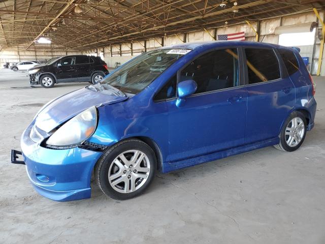 HONDA FIT SPORT 2008 blue  gas JHMGD386X8S056894 photo #1
