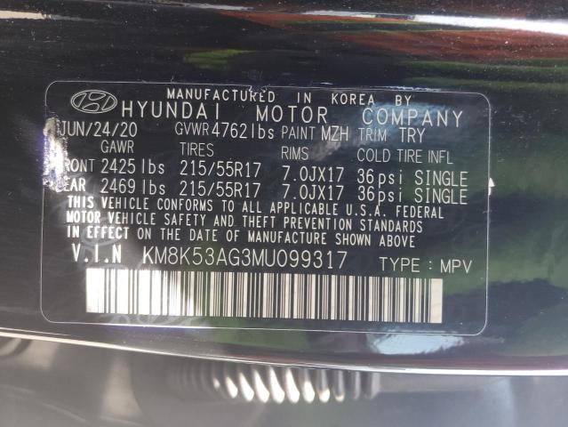 2021 HYUNDAI KONA ULTIM KM8K53AG3MU099317