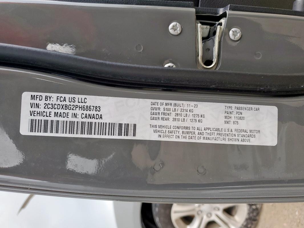 2023 DODGE CHARGER SX - 2C3CDXBG2PH686783