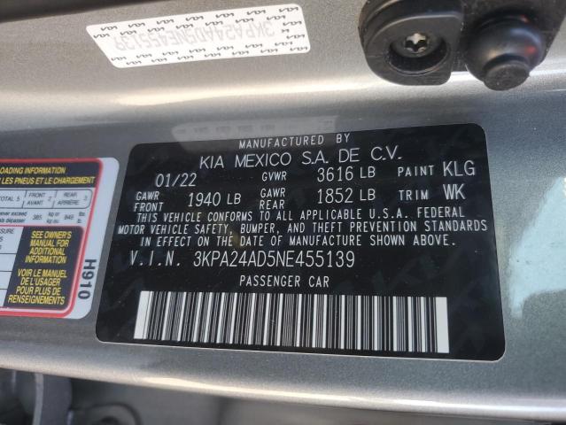 2022 KIA RIO LX 3KPA24AD5NE455139