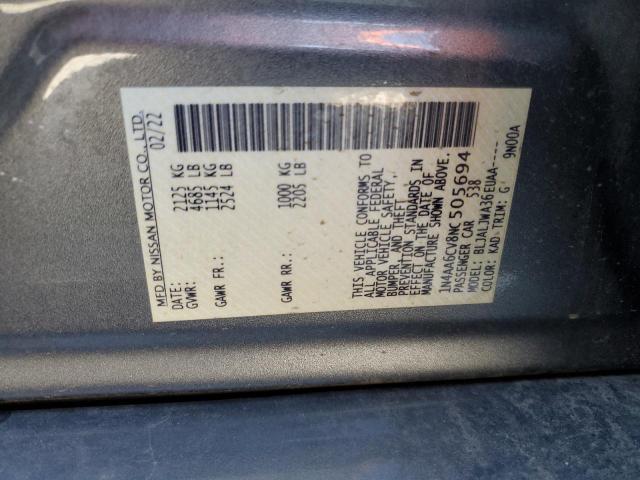 2022 NISSAN MAXIMA SV - 1N4AA6CV8NC505694