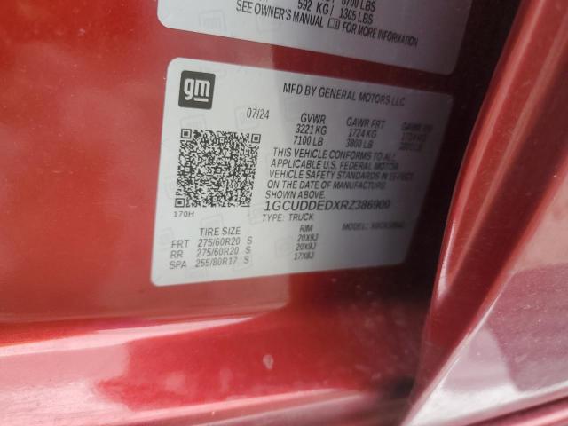 2024 CHEVROLET SILVERADO 1GCUDDEDXRZ386900
