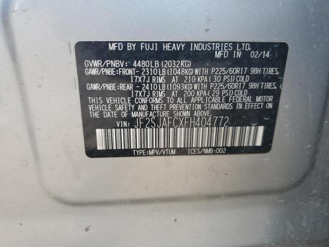 2015 SUBARU FORESTER 2 #3309033154