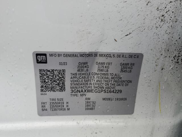 2023 CHEVROLET EQUINOX RS 3GNAXWEG1PS164229