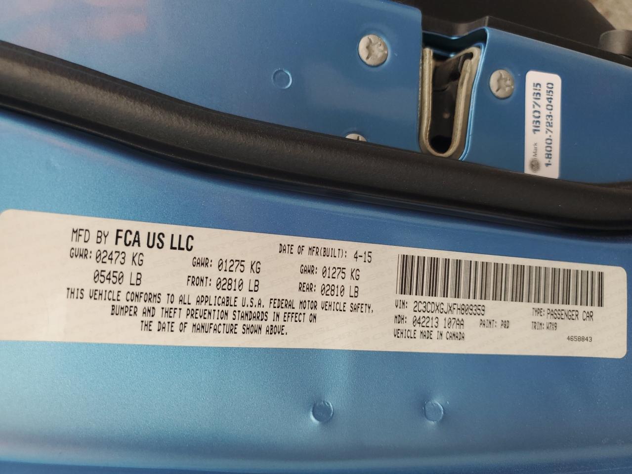 DODGE CHARGER R/T SCAT PACK