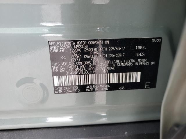 2020 TOYOTA RAV4 XLE - JTMR6RFV5LD003115