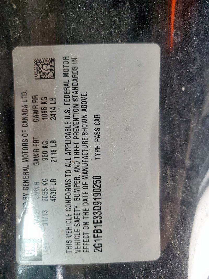 2013 CHEVROLET CAMARO LT #3222366238