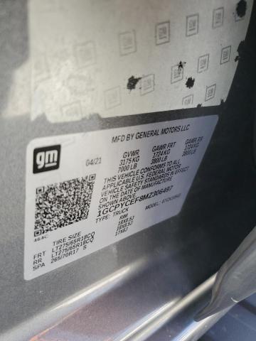 2021 CHEVROLET SILVERADO - 1GCPYCEF8MZ306497