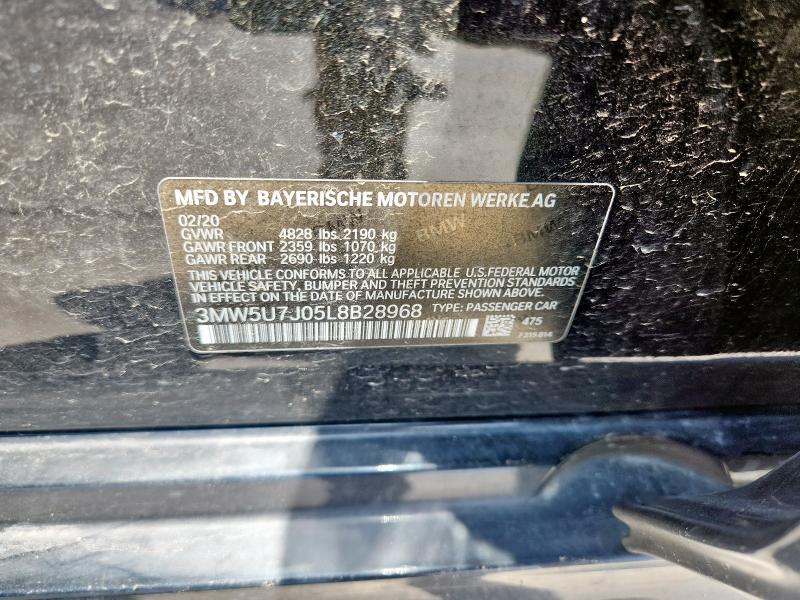2020 BMW M340I 3MW5U7J05L8B28968