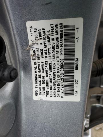 2017 HONDA CIVIC LX 19XFC2F53HE206402