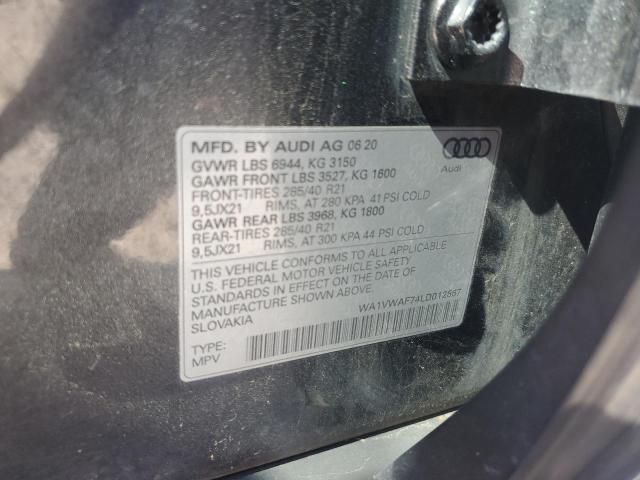2020 AUDI SQ7 PRESTI WA1VWAF74LD012867