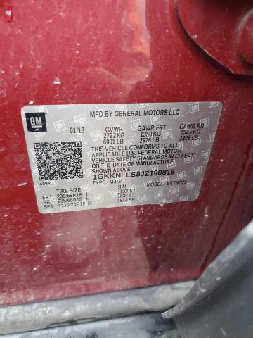 2018 GMC ACADIA SLE 1GKKNLLS8JZ190818