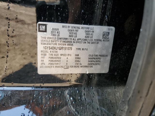 2016 CADILLAC ESCALADE P 1GYS4DKJ1GR191079