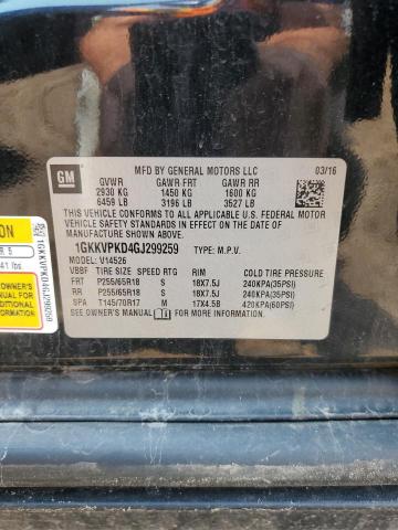 2016 GMC ACADIA SLE 1GKKVPKD4GJ299259