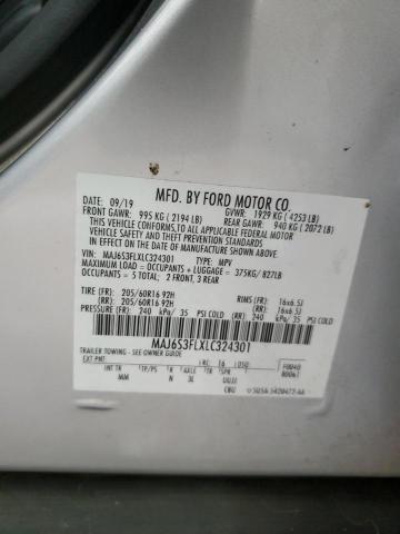 2020 FORD ECOSPORT S MAJ6S3FLXLC324301