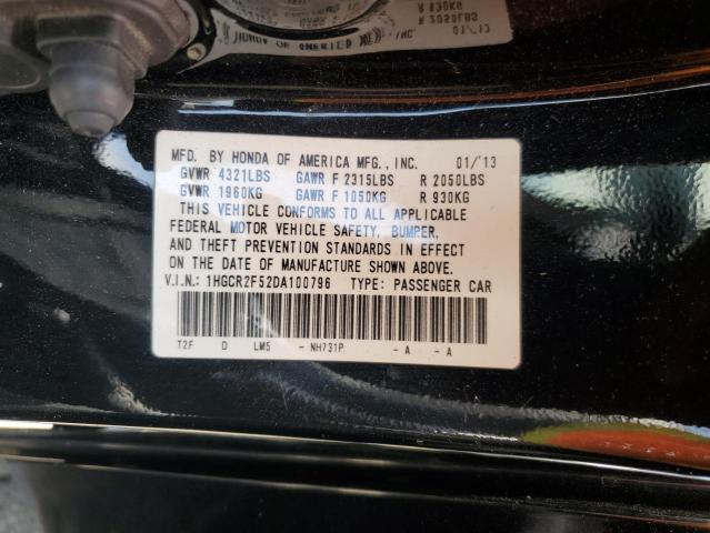 2013 HONDA ACCORD SPO - 1HGCR2F52DA100796