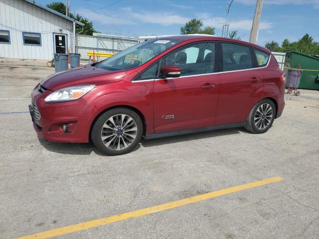 FORD C-MAX TITA 2017 red  hybrid engine 1FADP5FU9HL101428 photo #1