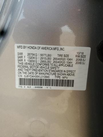 2019 ACURA MDX A-SPEC 5J8YD4H06KL010845