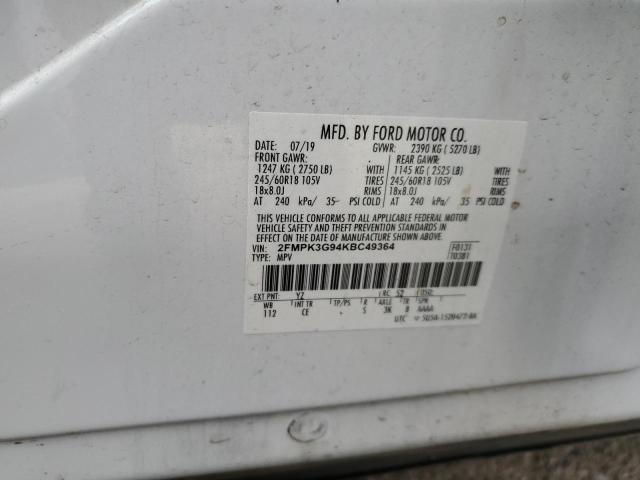 2019 FORD EDGE SE - 2FMPK3G94KBC49364