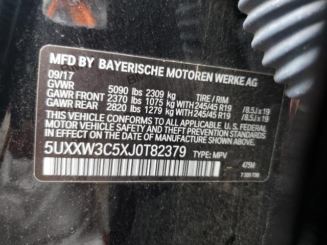 2018 BMW X4 XDRIVE2 5UXXW3C5XJ0T82379