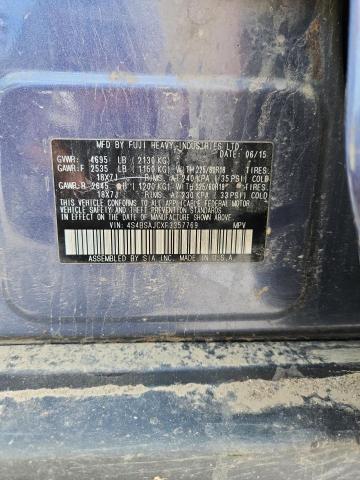 2015 SUBARU OUTBACK 2. 4S4BSAJCXF3357769