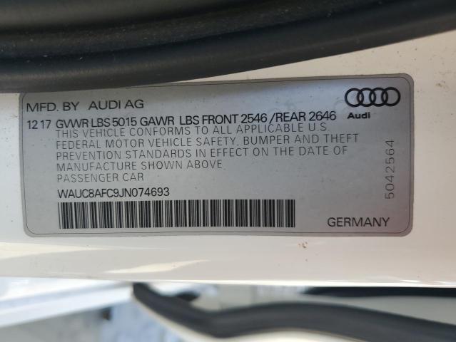 2018 AUDI A6 PREMIUM WAUC8AFC9JN074693