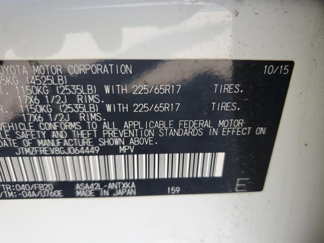 2016 TOYOTA RAV4 LE JTMZFREV8GJ064449