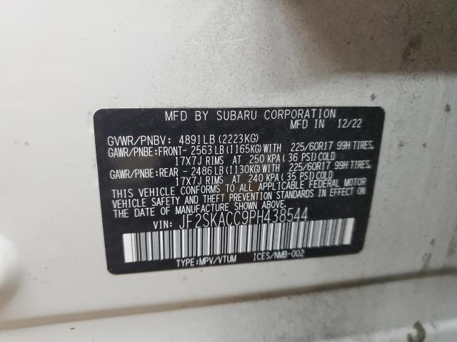 2023 SUBARU FORESTER JF2SKACC9PH438544